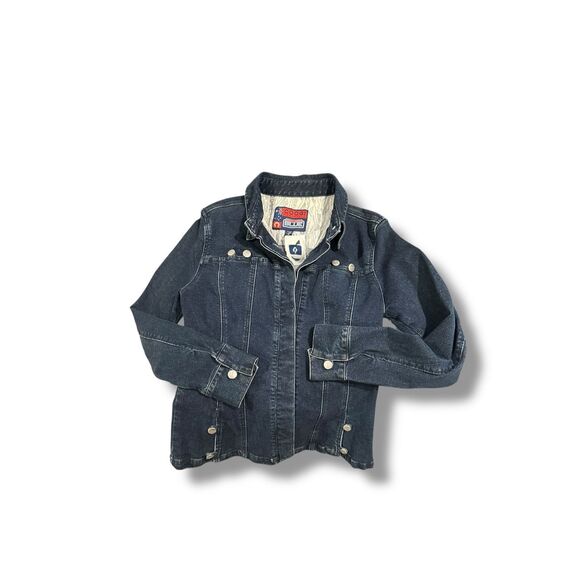 Coogi Australia VTG 90s Y2K Down Under Blue Denim Jacket Retro Women’s Size M Me - Picture 1 of 9